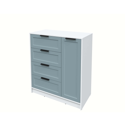 Тумба Тренд КТ-Т90 (Белый платинум ЛДСП/ Океан ЛМДФ) Ш900 В1020 Г451 Тумба Тренд КТ-Т90 (Белый платинум ЛДСП/ Океан ЛМДФ) Ш900 В1020 Г451